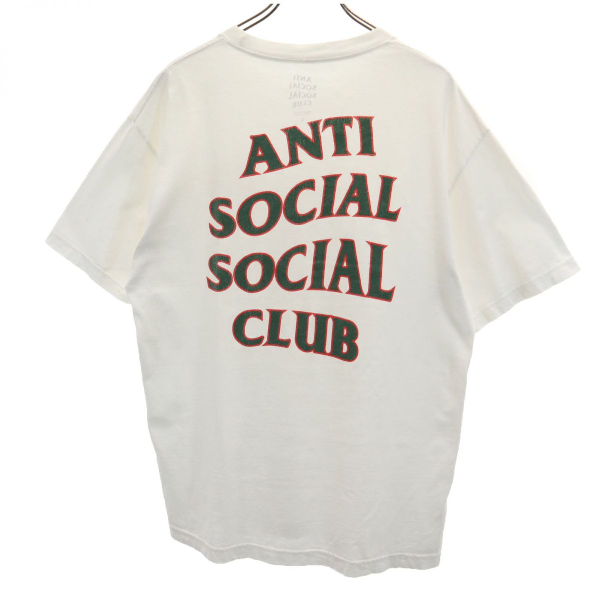 樂天商城 - 古着 ANTI SOCIAL SOCIAL CLUB アンチソーシャルソーシャルクラブ USA製 バックプリント 半袖 Tシャツ L 白 メンズ 【中古】