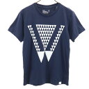 ホワイトマウンテニアリング 日本製 プリント 半袖 Tシャツ 0 ネイビー系 WHITE MOUNTAINEERING メンズ 【中古】 【240414】 メール便可