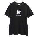 アンディフィーテッド ロゴプリント 半袖 Tシャツ M ブラック系 UNDEFEATED メンズ   メール便可