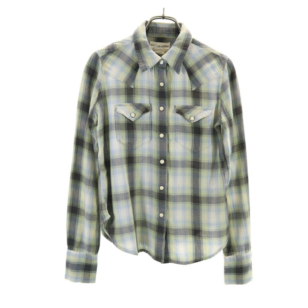 Rakuten - 古着 DENIM&SUPPLY デニムアンドサプライ 長袖 ウエスタンシャツ S グリーン系 RALPH LAUREN レディース 【中古】