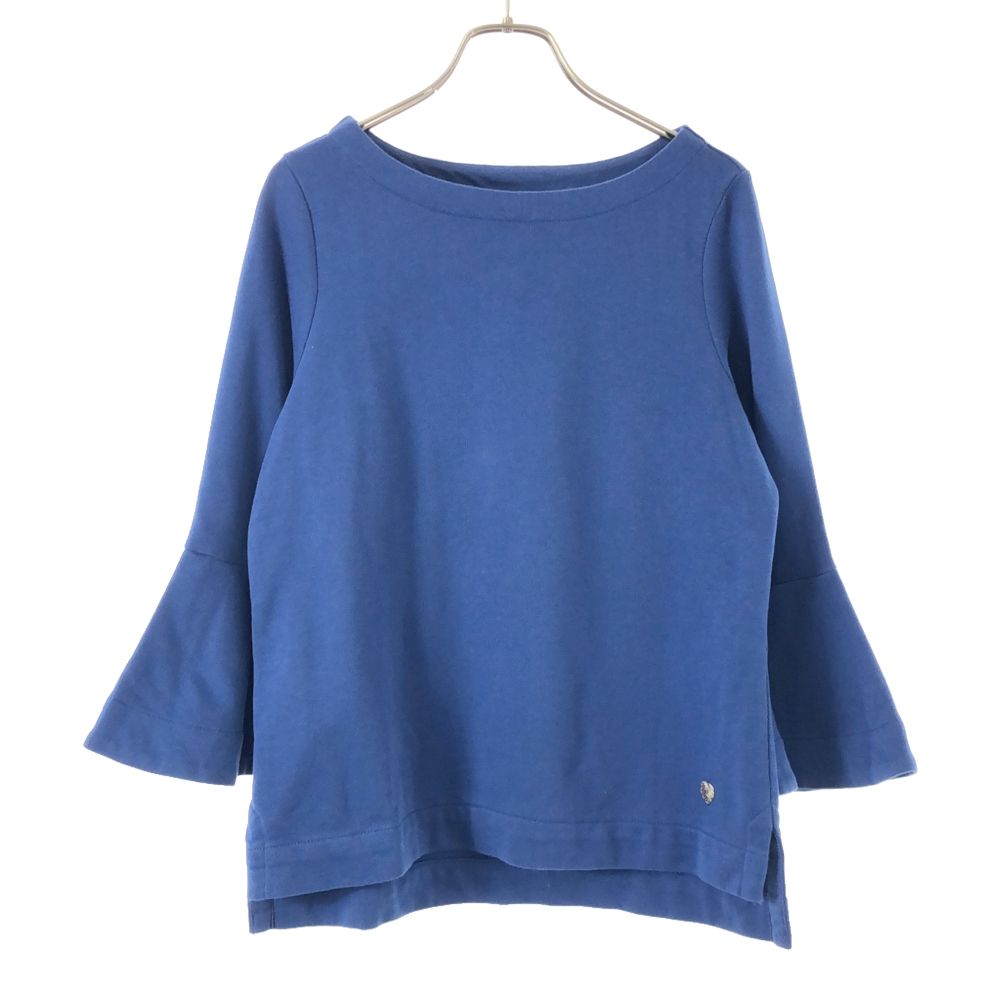 樂天商城 - 古着 Tommy Bahama トミーバハマ 7分袖 ベルスリーブ スウェット カットソー S/P ブルー Tシャツ レディース 【中古】
