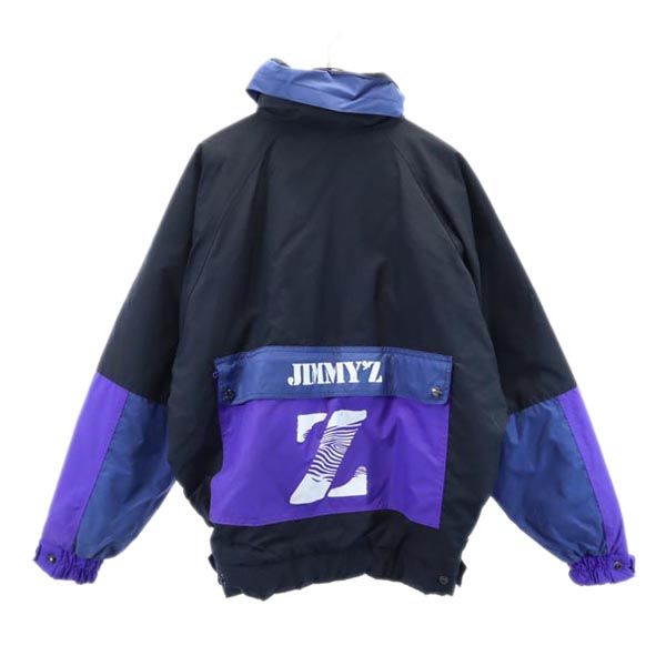 URBAN EXCURSION アノラック 中綿入り ジャケット 黒×紫 プルオーバー メンズ 【中古】 【221217】