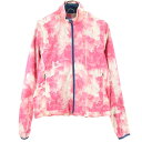 古着 adidas アディダス 総柄 ウインドブレーカー OT ピンク系 裏起毛 レディース 【中古】 【PD】