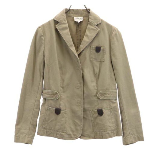 古着 ARMANI COLLEZIONI アルマーニ コレツィオーニ ミリタリージャケット 40 ブラウン系 レディース 【中古】 【PD】 古着 ARMANI COLLEZIONI アルマーニ コレツィオーニ ミリタリージャケット 40 ブラウン系 レディース 【中古】 【PD】