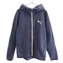 プーマ ロゴプリント ジップパーカー L ブラック PUMA メンズ 【中古】 【221201】