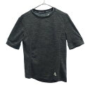 アディダス ワンポイントプリント ランニングシャツ S グレー adidas 半袖 Tシャツ クルーネック スポーツ レディース 【中古】 【230609】 メ...