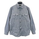 カルバンクラインジーンズ 長袖 シャツ M ネイビー系 Calvin klein Jeans メンズ 【中古】 【240420】 メール便可