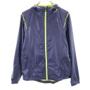 古着 adidas アディダス トレーニング ジャケット M ネイビー 裏メッシュ フード メンズ 【中古】 【PD】