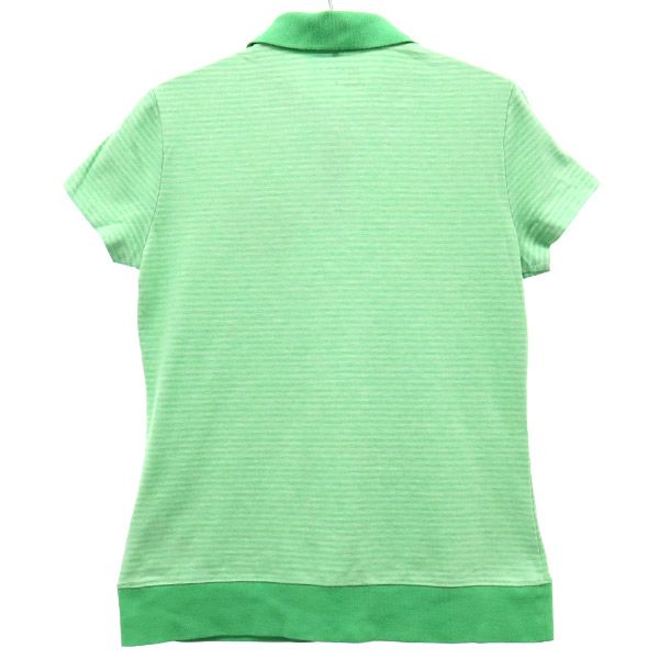 古着 ナイキゴルフ NIKE GOLF ロゴ刺繍 ゴルフ 半袖 ポロシャツ L グリーン DRI-FIT レディース 【中古】