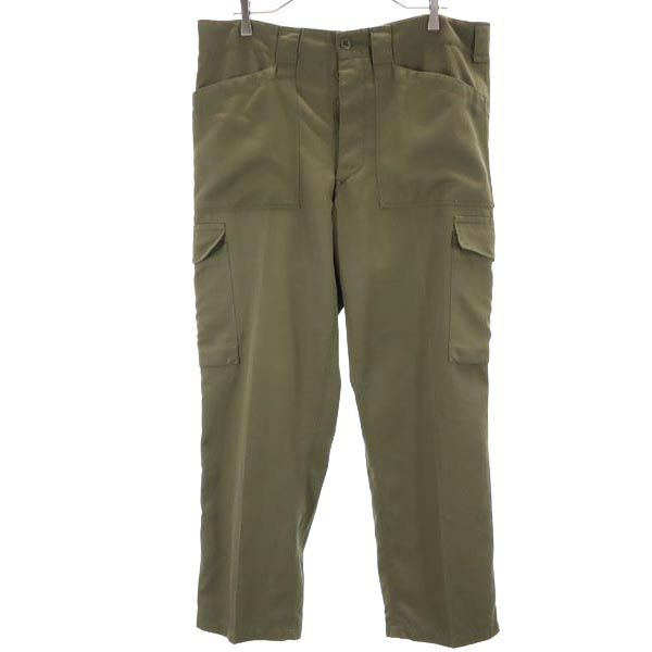 古着 Austrian Army オーストリア軍 80s ミリタリー カーゴパンツ カーキ系 ボタンフライ ビッグサイズ メンズ 【中古】