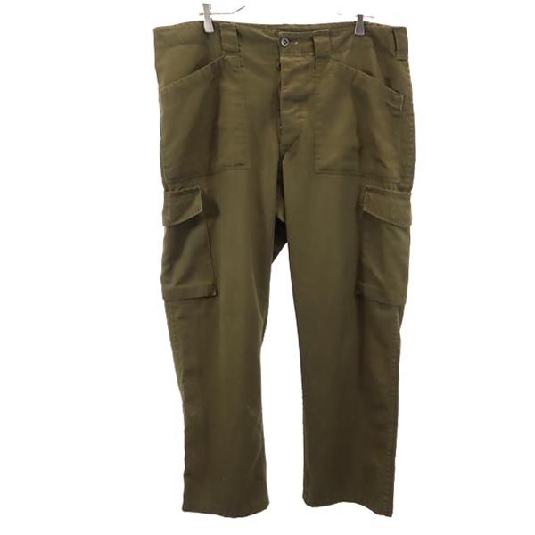 古着 Austrian Army オーストリア軍 80s ミリタリー カーゴパンツ カーキ ボタンフライ メンズ 【中古】 【PD】