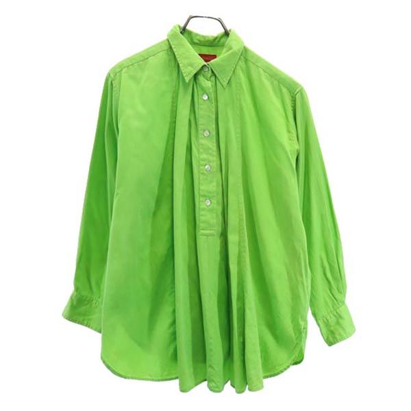ケンゾー 日本製 長袖 シャツ M 緑系