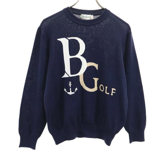古着 Burberrys バーバリーズ 90s 日本製 オールド 長袖 コットン セーター L ネイビー ニット レディース 【中古】 【PD】 古着 Burberrys バーバリーズ 90s 日本製 オールド 長袖 コットン セーター L ネイビー ニット レディース 【中古】 【PD】