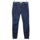 古着 Paul Smith ポールスミス ストレッチ ロング テーパードパンツ 25 紺 レディース 【中古】 【PD】