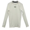 アンダーアーマー プリント 長袖 コンプレッションインナー トレーニングシャツ SM ホワイト UNDER ARMOUR スポーツ メンズ 【中古】 【2306...