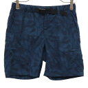 古着 THE NORTH FACE ザノースフェイス NBW41745 総柄 クライミング アウトドアショートパンツ S ネイビー ナイロン レディース 【中古...