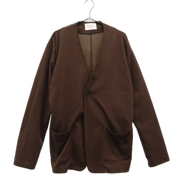 古着 アーバンリサーチドアーズ URBAN RESEARCH DOORS ノーカラージャケット 40 ブラウン メンズ 【中古】