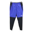 古着 THE NORTH FACE ノースフェイス NB81970 ランニング パンツ S ブルー トレーニングタイツ ロゴ メンズ 【中古】 【PD】
