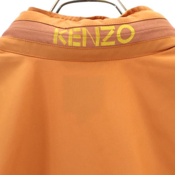 ケンゾー ゴルフ ロゴ刺繍 ゴルフウェア 5 オレンジ系 KENZO ベスト 裏メッシュ メ...