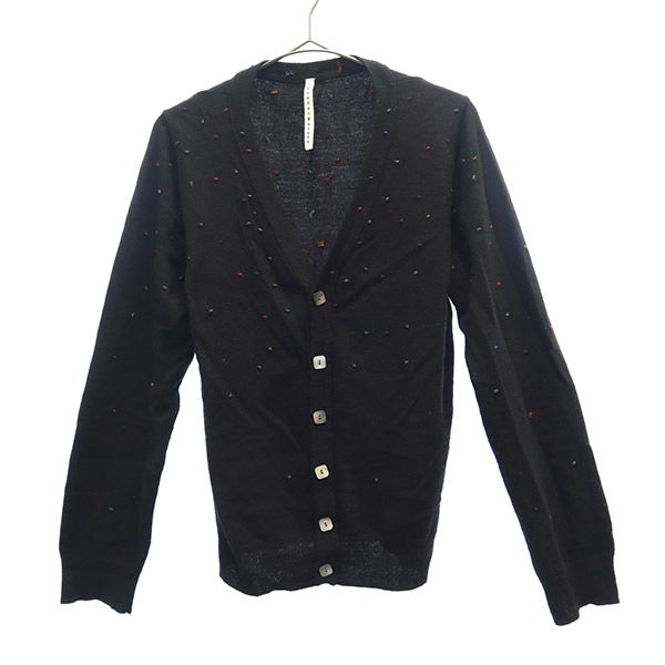 Rakuten - スナオクワハラ 総柄 カーディガン M ブラック sunao kuwahara レディース 【中古】 【230125】