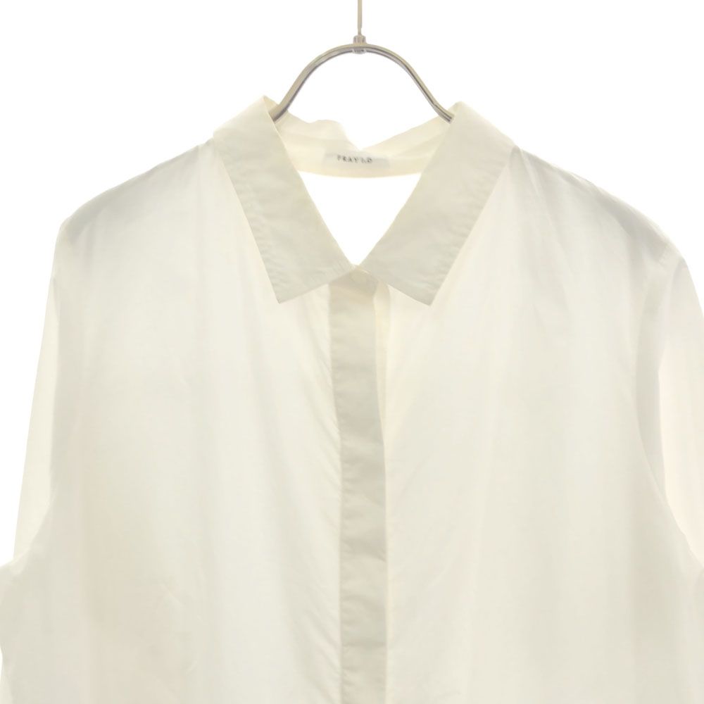 古着 FRAY I.D フレイアイディー 長袖 シャツワンピース F ホワイト FWNT204056 レディース 【中古】 【PD】