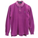 ポロバイラルフローレン 長袖 ポロシャツ S パープル Polo by Ralph Lauren 鹿の子 メンズ 【中古】 【240422】