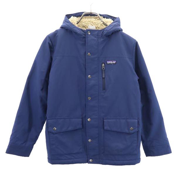 パタゴニア 68460 アウトドア ナイロンジャケット L12 ネイビー patagonia 裏ボア キッズ 【中古】 【230201】