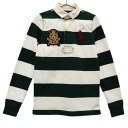 ラルフローレン 未使用 ボーダー 長袖 ラガーシャツ XS RALPH LAUREN ポロシャツ ロゴ刺繍 レディース 【中古】 【231003】(4)