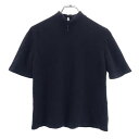 テスタヴィエラ 半袖 カシミヤ 100% ニット M ブラック TESTA VIERA ハイネック セーター レディース 【中古】 【230204】