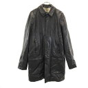 バーバリー レザーコート ブラック系 BURBERRY メンズ 【中古】 【240105】 【PD】