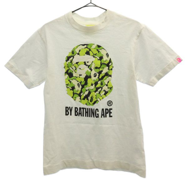 アベイシングエイプ プリント柄 半袖 Tシャツ XS ホワイト bape A BATHING APE メンズ 【中古】 【230206】 メール便可