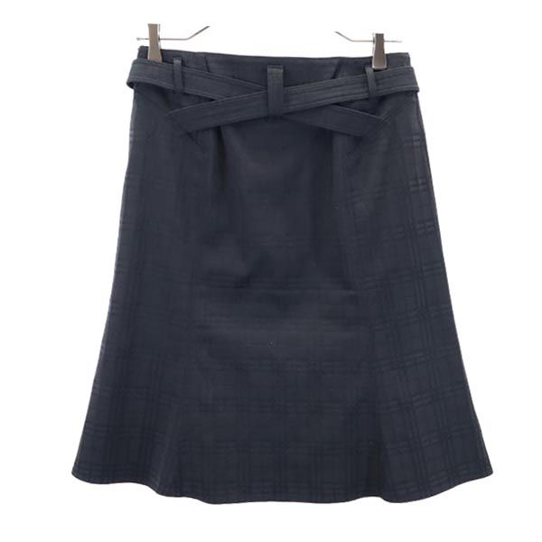 古着 BURBERRY バーバリー 三陽商会 チェック柄 ミニ丈 スカート 38 黒 レディース 中古 PD space01-10592075 古着、USED専門百貨店BIG2nd サンプル画像2