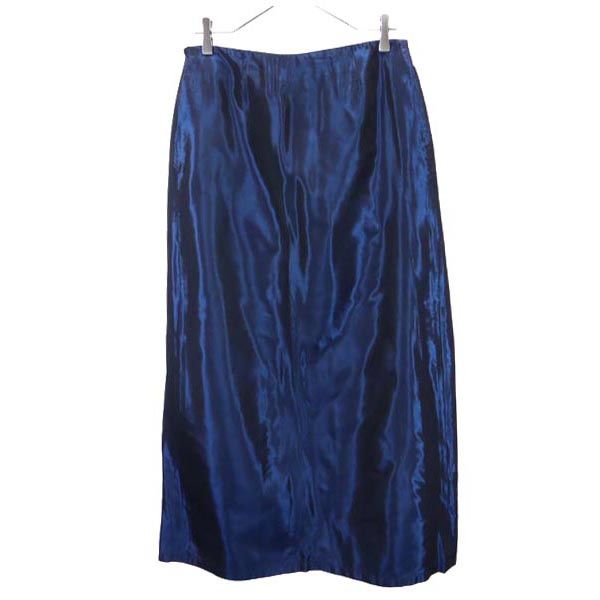 古着 エンポリオアルマーニ Emporio Armani イタリア製 ロング丈 スカート 42 青系 レディース 【中古】 【PD】