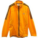 アディダス ワンポイントプリント ウインドブレーカー M オレンジ adidas スポーツ トレーニング メンズ 【中古】 【230210】