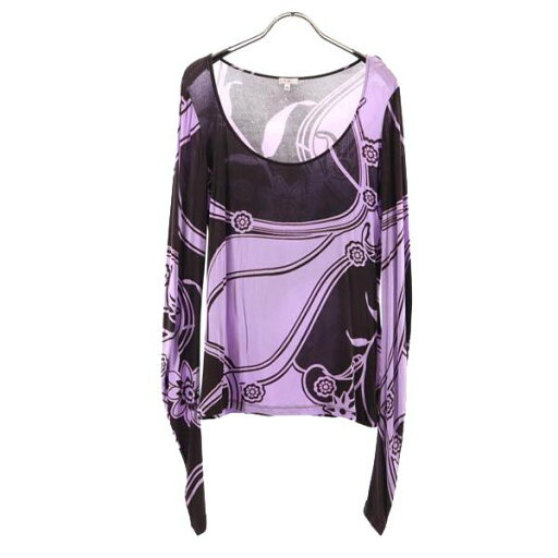 ヴェルサーチ イタリア製 長袖 カットソー M パープル系 VERSACE レディース 【中古】 【230701】 メール便可 ヴェルサーチ イタリア製 長袖 カットソー M パープル系 VERSACE レディース 【中古】 【230701】 メール便可