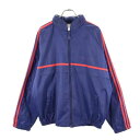 アディダス 80s ヴィンテージ 銀タグ 3ライン ウインドジャケット M ネイビー adidas メンズ 【中古】 【230215】