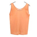 ヘルノ イタリア製 タンクトップ 42 オレンジ系 Herno レディース 【中古】 【230701】 メール便可(4)
