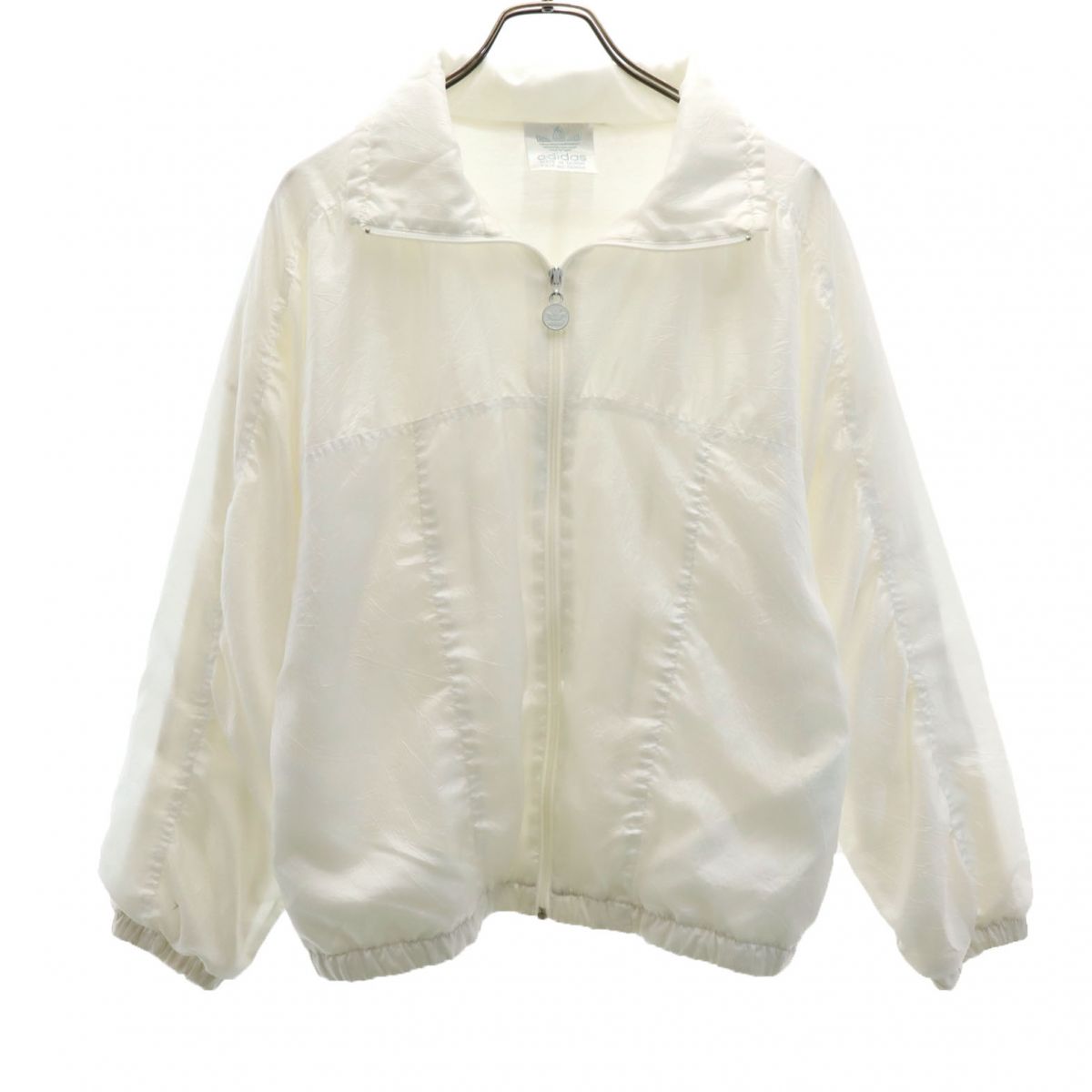 Rakuten - 古着 adidas アディダス 80s トレイフォイルロゴ ヴィンテージ ジップジャケット ホワイト メンズ 【中古】 【PD】