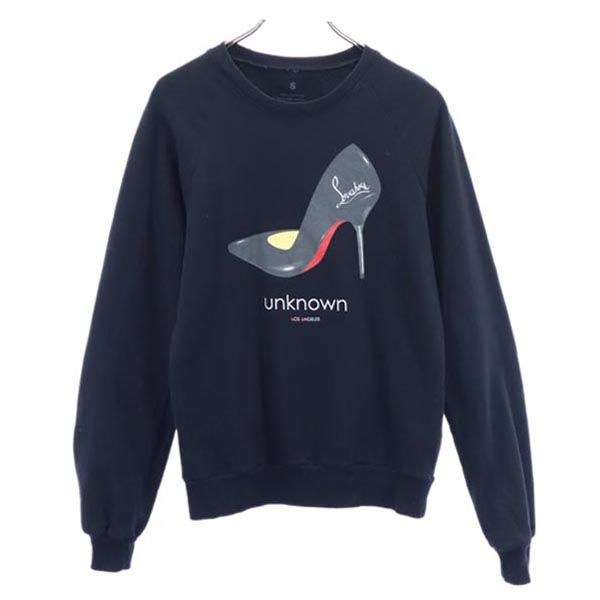 樂天商城 - アンノウン ロンドン USA製 スウェット S 黒系 Unknown London 長袖 トレーナー 裏起毛 メンズ 【中古】 【230219】