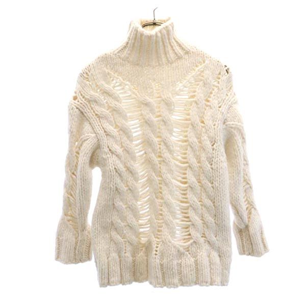 Rakuten - ザラ ハイネック ニット S 白系 ZARA ハイゲージ 長袖 セーター レディース 【中古】 【230219】