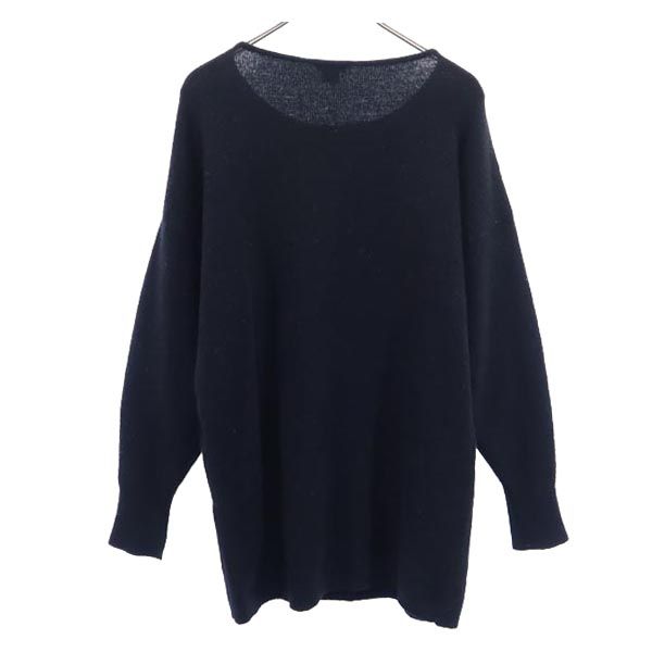 セオリー ウールブレンド 長袖 ニットワンピース S ブラック系 theory レディース 【中古】 【230219】