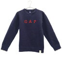 ギャップ キッズ ロゴワッペン クルーネック ニット L（10） ネイビー GAP KIDS 長袖 セーター キッズ 【中古】 【230222】