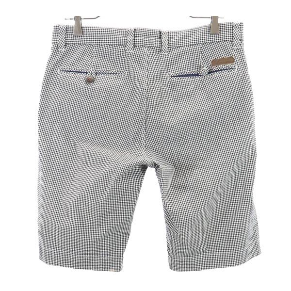 古着 BURBERRY BLACK LABEL バーバリーブラックレーベル 三陽商会 チェック柄 ショートパンツ 79 黒×白 space01-10600778 古着、USED専門百貨店BIG2nd サンプル画像2