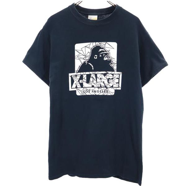 エクストララージ ロゴプリント 半袖 Tシャツ S ブラック系 XLARGE メンズ 【中古】 【230512】 メール便可