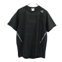 アディダス 半袖 トレーニングウェア O ブラック adidas スポーツ Tシャツ メンズ 【中古】 【230731】 メール便可