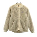 パタゴニア アウトドア 長袖 ノーカラー ボアジャケット XL14 ベージュ系 patagonia キッズ 【中古】 【231120】