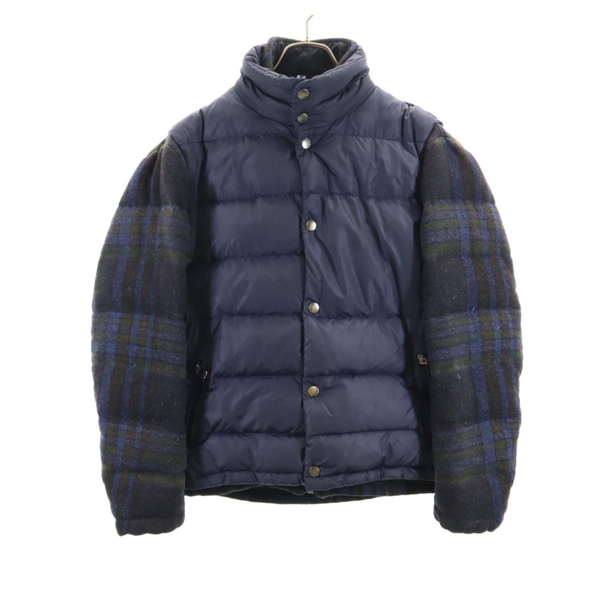 トミーヒルフィガー ダウンジャケット S ネイビー TOMMY HILFIGER フード メンズ 【中古】 【240114】 【PD】