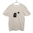 ポールスミス プリント 半袖 Tシャツ M ホワイト系 Paul Smith ロゴ メンズ 【中古】 【230824】 メール便可 【PD】