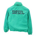 ディーゼル バックロゴプリント ナイロン ジップパーカー 10 グリーン系 DIESEL キッズ 【中古】 【230305】 【PD】