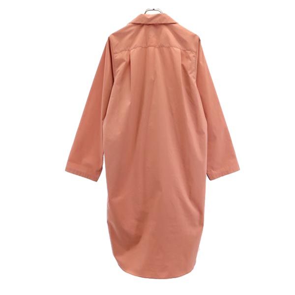 古着 SISE シセ 長袖 オープンカラーシャツ 0 サーモンピンク ロング メンズ 【中古】